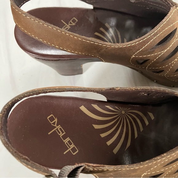 Dansko Rowena clog sandals Brown 38 - Picture 5 of 6